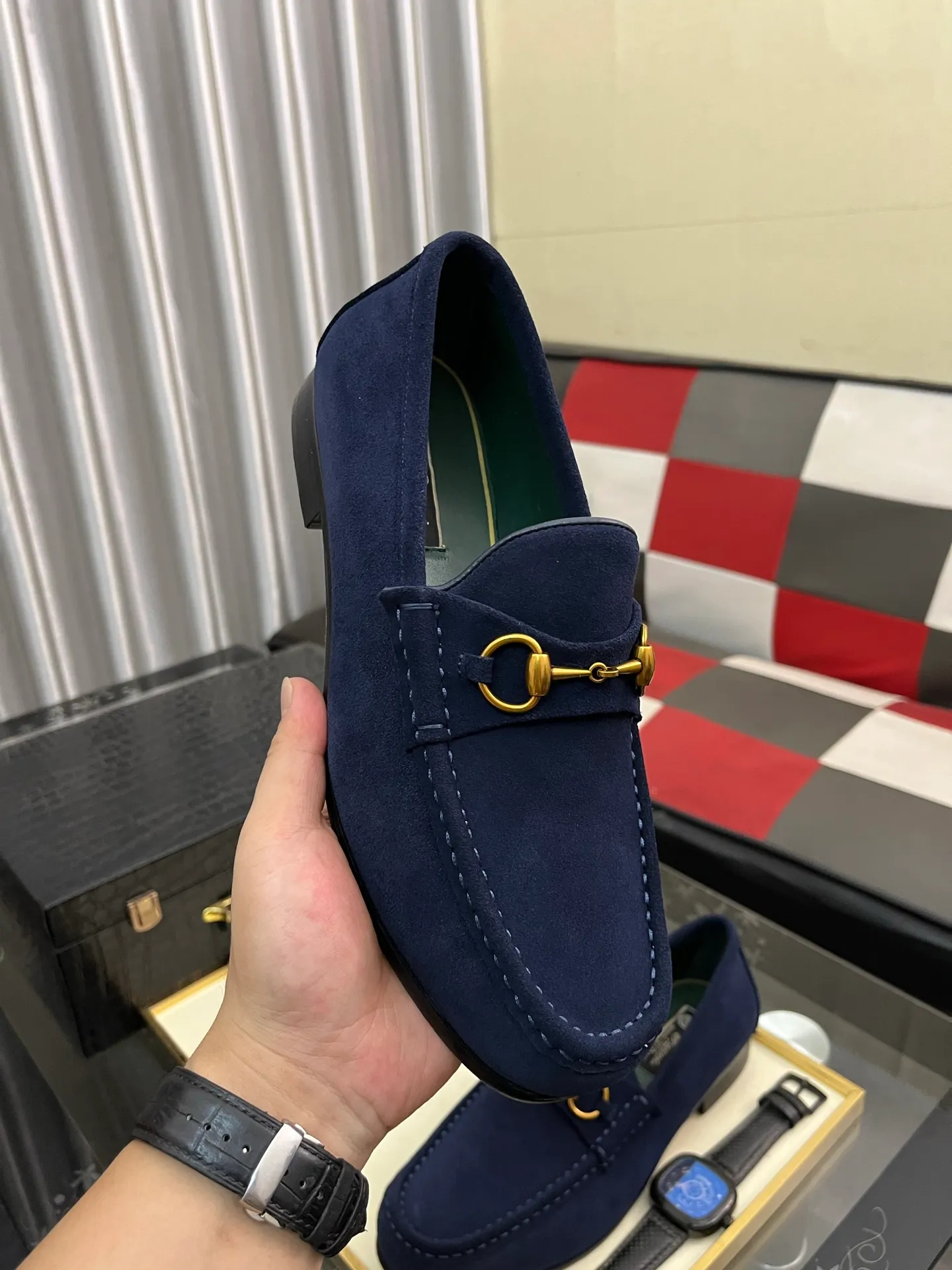 Men's Men's Shoes 💰540⌚️⌚️【GUCCI】The most popular classic Gucci leather shoes. Synchronized with the official website, the upper is made of Italian first-layer cowhide ➕cowhide lining, with unique brand and unique craftsmanship. Highlighting the hot style of the new year. Stop hesitating, stop wandering, get it now. Digital: 38--444️⃣colors available